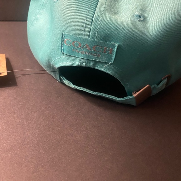 NWT Coach Turquoise Baseball Cap with Logo Embroidery - Picture 3 of 7
